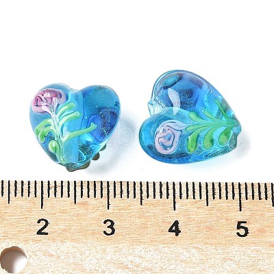 Handmade Transparent Lampwork Beads BLOW-D300-07I-1