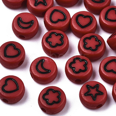 Opaque Acrylic Beads MACR-N008-33-1