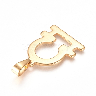 304 Stainless Steel Pendants STAS-L210-06A-G-01-1
