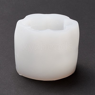 DIY Halloween Theme 6Pcs Skulls Pumpkin-shaped Candle Making Silicone Statue Molds DIY-D057-04-1