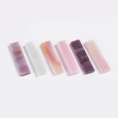 Glass Mosaic Tiles Cabochons GLAA-G072-05E-1