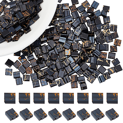 300Pcs 2-Hole Glass Seed Beads SEED-NB0002-12-1