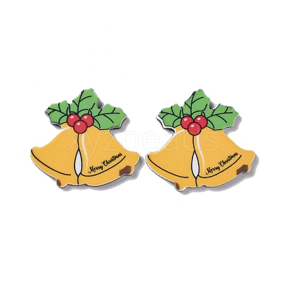 Christmas Style Printed Acrylic Cabochons MACR-O045-01E-1
