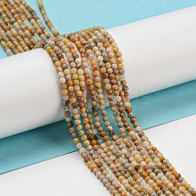 Natural Crazy Lace Agate Bead Strands X-G-A130-2mm-K10-1