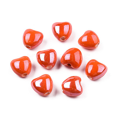 Glazed Porcelain Beads PORC-T007-21-13-1