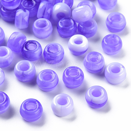 Acrylic European Beads MACR-S375-002B-04-1