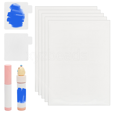 Paper Writable Blank Stickers AJEW-WH0320-68A-1