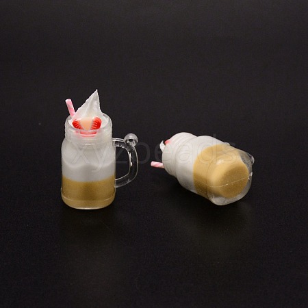 Resin Pendants RESI-WH0020-015A-1