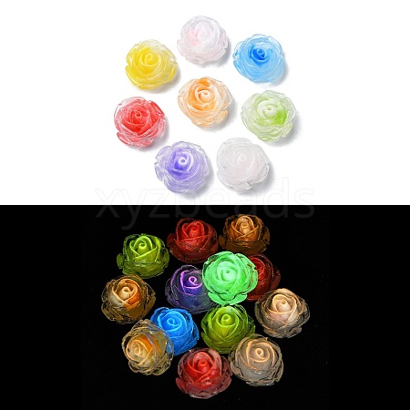 Flower Resin Cabochons CRES-Q006-06A-1