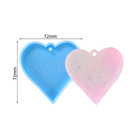 Heart DIY Pendant Silicone Molds SIMO-PW0001-322A-1