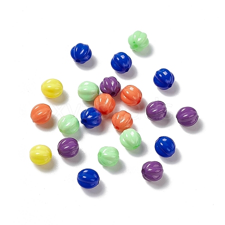 Opaque Acrylic Beads OACR-H019-20-1