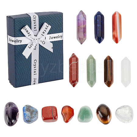 Natural Nanairo Gemstone Gift Box AJEW-WH0165-01-1