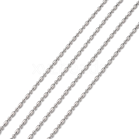 Tarnish Resistant 304 Stainless Steel Ball Chains CHS-A002D-1.5mm-1