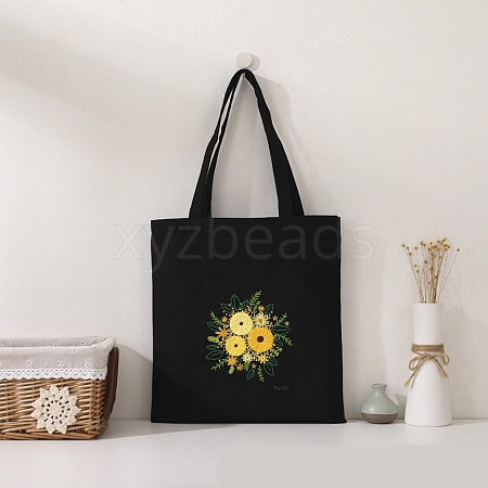 DIY Canvas Bag Flower Embroidery Kits PW-WG4A38F-04-1