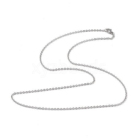 Non-Tarnish 304 Stainless Steel Cable Chain Necklace for Men Women NJEW-K245-024D-1