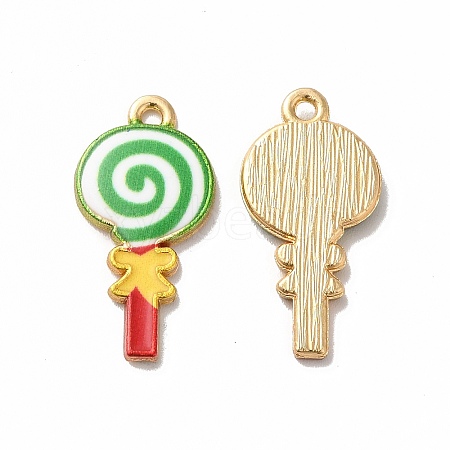 Alloy Enamel Pendants ENAM-D043-12G-07-1