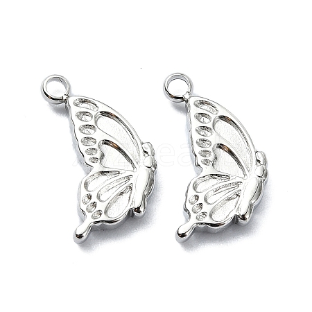 304 Stainless Steel Charms STAS-L022-337P-1