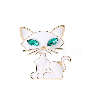 Cat Shape Enamel Pin PW-WG59678-01-1