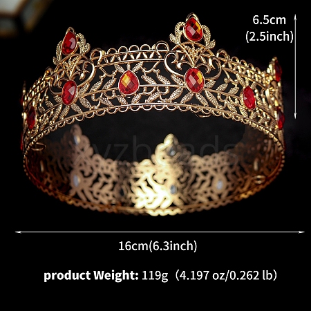 Baroque Alloy Rhinestone Crown PW-WG35C7F-06-1