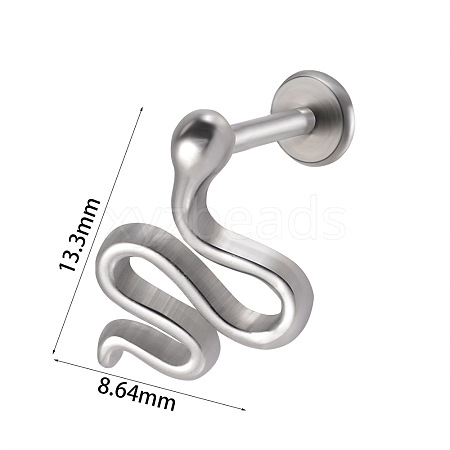 304 Stainless Steel Threadless Labret Stud WG47083-26-1