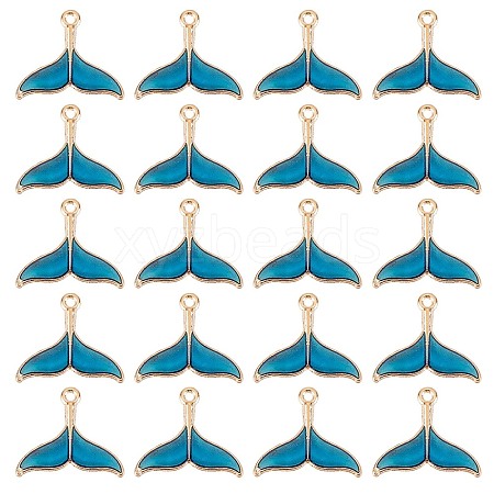 SUNNYCLUE 50Pcs Alloy Enamel Pendants ENAM-SC0003-21-1