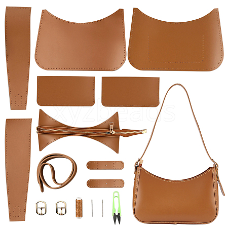 DIY Imitation Leather Women's Underarm Bag Kits DIY-WH0387-26-1