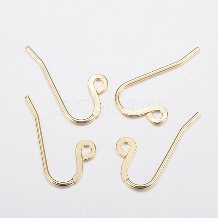 304 Stainless Steel Earring Hooks X-STAS-H436-07-1