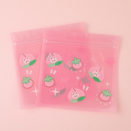 Cartoon Square Plastic Yin-yang Zip Lock Bags PW-WGB57A2-03-1