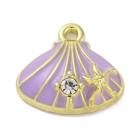 Alloy Enamel Charms FIND-U024-07G-01-1