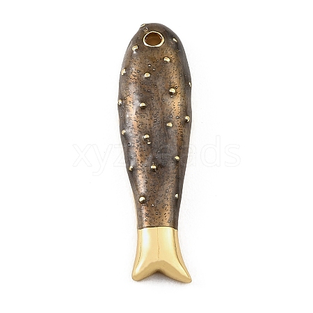 Brass Enamel Pendants KK-CBAF17A-06G-05-1