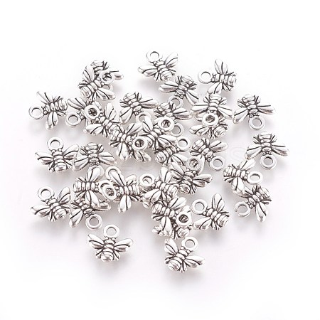 Tibetan Style Alloy Charms A-TIBEP-A123292-AS-LF-1
