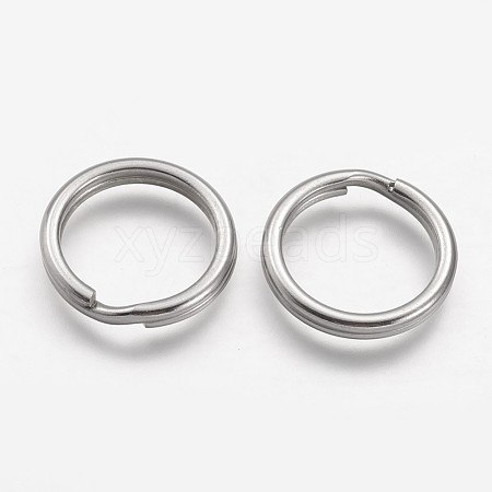 Tarnish Resistant 304 Stainless Steel Split Key Rings STAS-F041-36-1