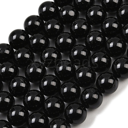 Natural Tourmaline Bead Strands G-H1603-12mm-1