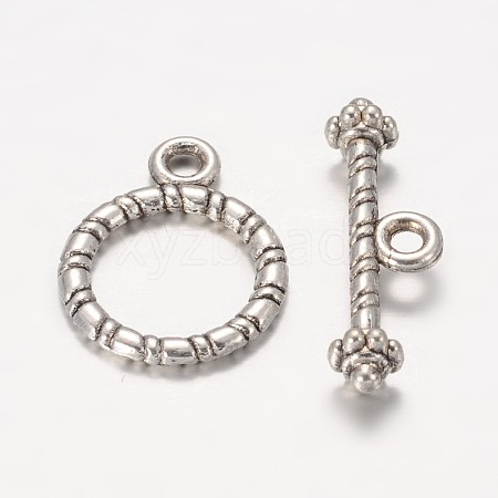 Tibetan Style Alloy Toggle Clasps LF0717Y-1