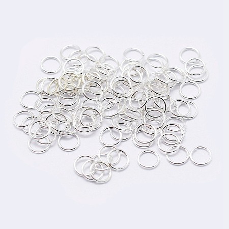 925 Sterling Silver Open Jump Rings STER-F036-02S-0.4x5mm-1