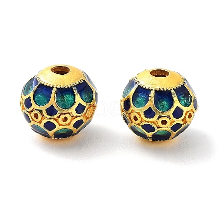 Alloy Enamel Beads ENAM-B001-07A-1