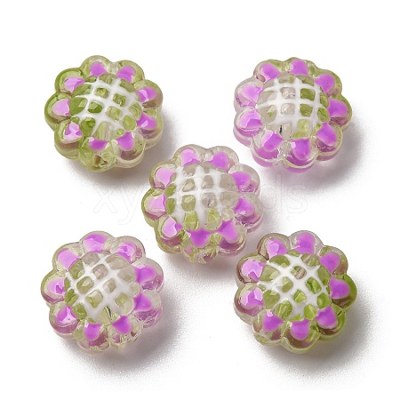 Glass Enamel Beads GLAA-C038-02J-1