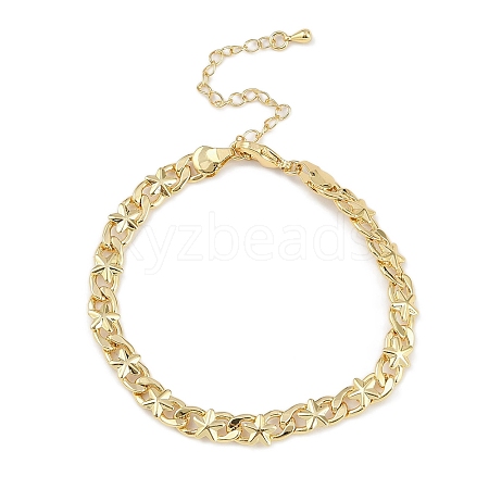 Rack Plating Brass Bracelets for Women BJEW-K244-06C-G-1