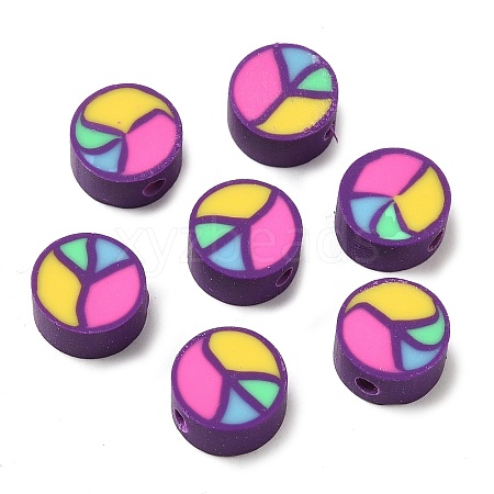 Handmade Polymer Clay Beads CLAY-D008-02-1