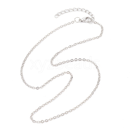 Brass Cable Chain Necklaces NJEW-JN04511-03-1