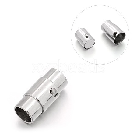Tarnish Resistant Smooth 304 Stainless Steel Column Locking Tube Magnetic Clasps LS-STAS-E089-05E-1
