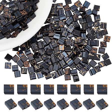 300Pcs 2-Hole Glass Seed Beads SEED-NB0002-12-1