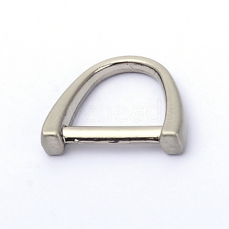 Zinc Alloy D Rings PALLOY-WH0082-29MP-1