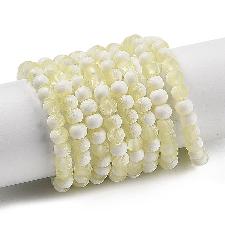 Frosted Crackle Glass Beads X1-GLAA-U001-4mm-M11-1