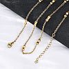 304 Stainless Steel Bone Cable Chain Necklaces NJEW-C073-08G-2