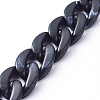 Handmade Acrylic Curb Chains X-AJEW-JB00679-05-1