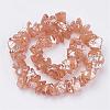 Electroplated Natural Quartz Crystal Bead Strands G-F336-06-2