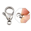 Tarnish Resistant 304 Stainless Steel Lobster Claw Clasps STAS-AB16-3
