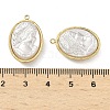 304 Stainless Steel with ABS Plastic Pearl Pendants STAS-G371-11G-3