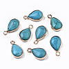 Synthetic Turquoise Pendants G-S359-279-2